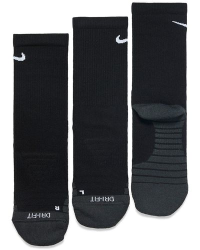 Nike Everyday Max Padded Socks Set Of 3 - Black