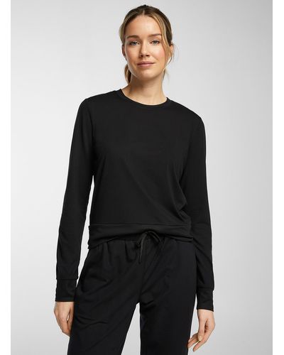 I.FIV5 Velvety Jersey Sweatshirt - Black