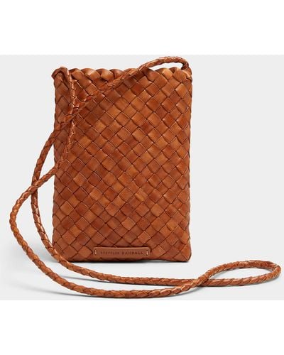Loeffler Randall Grace Braided Leather Mini Bag - Brown