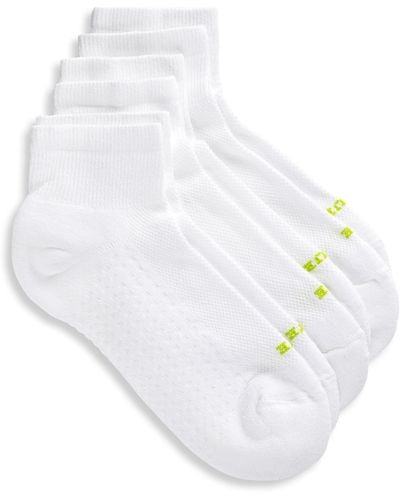Hue Air Ankle Socks Set Of 3 - White