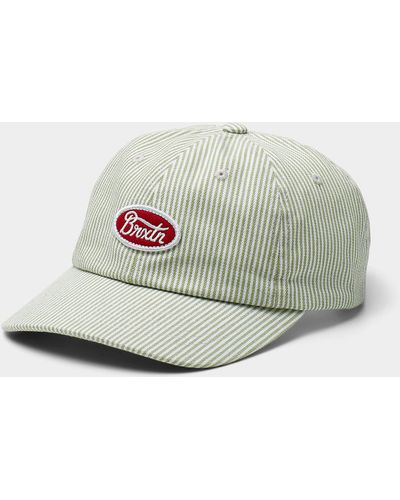 Brixton Hickory Stripe Parsons Lp Cap - Grey