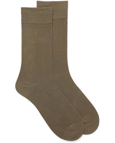 Le 31 Essential Organic Cotton Socks - Gray