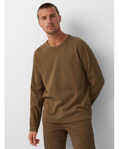Outerknown Camp Waffle Thermal T - Green