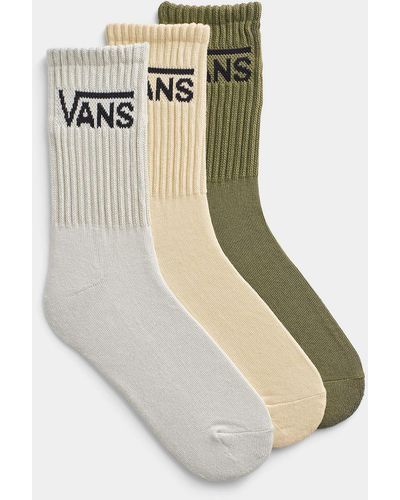 Vans Signature Ribbed Socks Set Of 3 - Natural