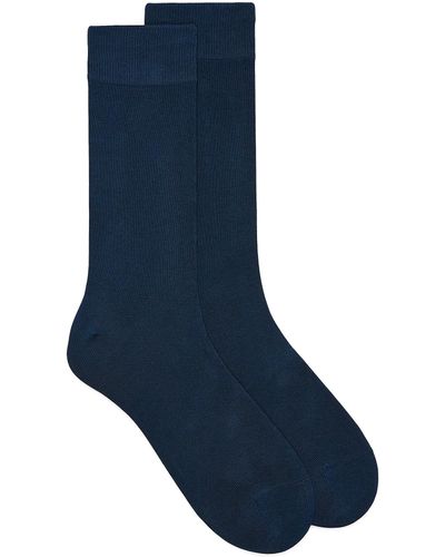 Le 31 Essential Organic Cotton Socks - Blue