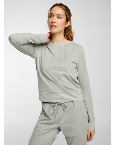 I.FIV5 Velvety Jersey Sweatshirt - Gray