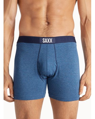 Saxx Underwear Co. Solid Light Boxer Brief Ultra - Blue