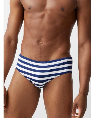 Ron Dorff Nautical Stripes Swim Brief - Blue
