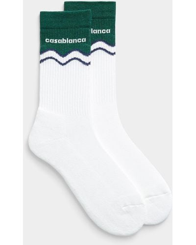 Casablanca Accent Logo Ribbed Socks - Multicolor