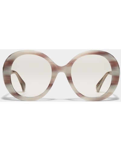 Max Mara Renée Round Sunglasses - Natural