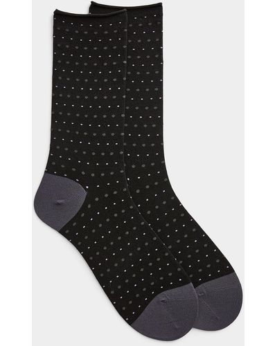 Mcgregor Polka Dot Comfort Sock - Black