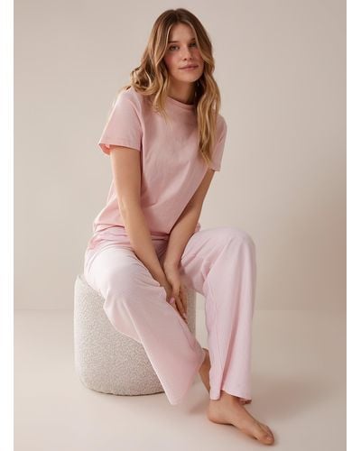 Miiyu Organic Cotton Lounge Pant - Pink