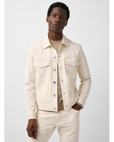 Theory River Neoteric Twill Jacket - White