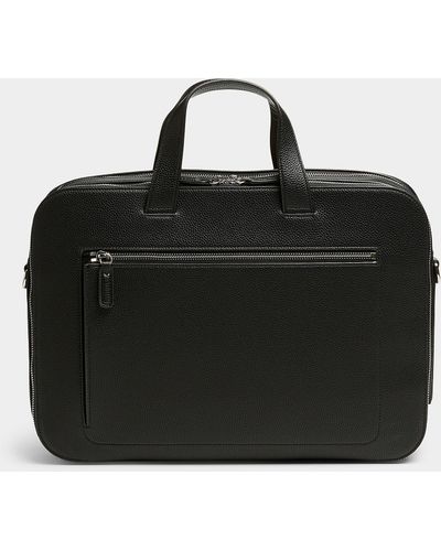Le 31 Pebbled Leather Briefcase - Black