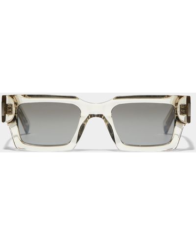 Saint Laurent Geometric Sunglasses - Brown