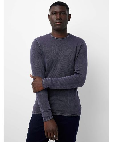 Only & Sons Faded Knit Sweater - Blue