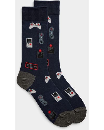Hot Sox Video Game Sock - Blue