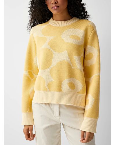 Marimekko Moderni Unikko Sweater - Yellow