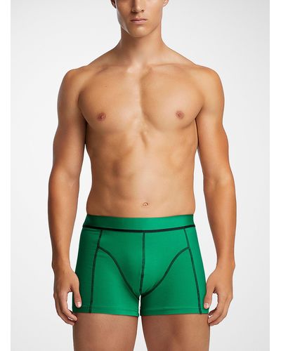 Le 31 Contrasting Topstitch Trunk - Green