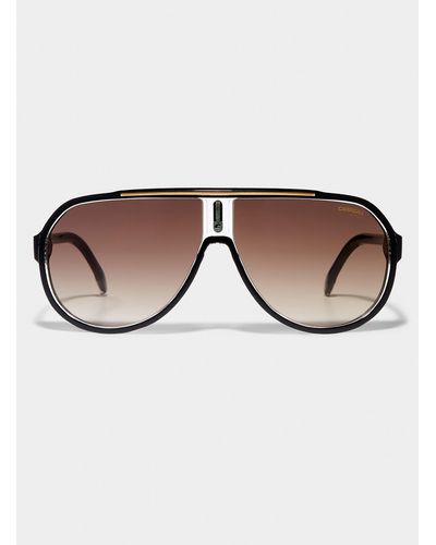 Carrera Black Aviator Sunglasses - Brown