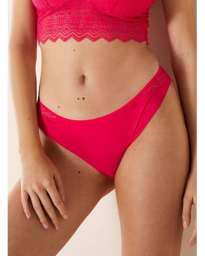 Passionata Georgia Lace Brazilian Panty - Red
