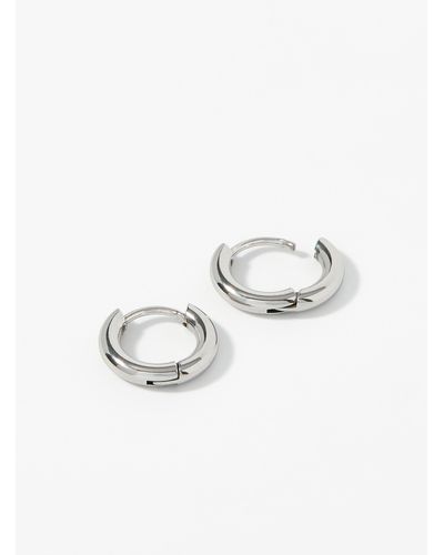 Le 31 Small Stainless Steel Hoops - White