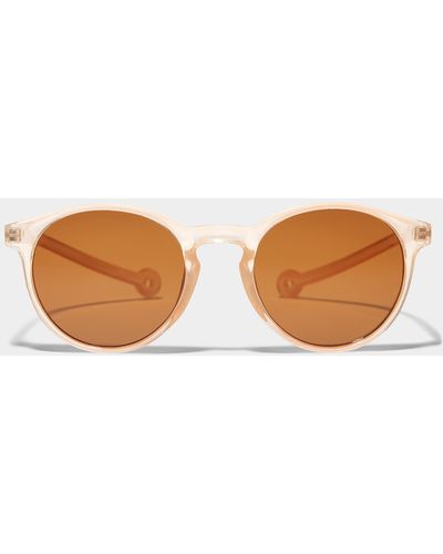 Parafina Isla Round Sunglasses - Brown