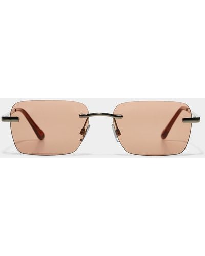 Le 31 Gio Rectangular Sunglasses - Natural