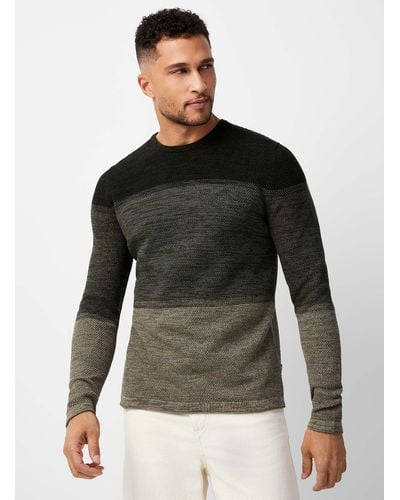 Only & Sons Embossed Knit Sweater - Black