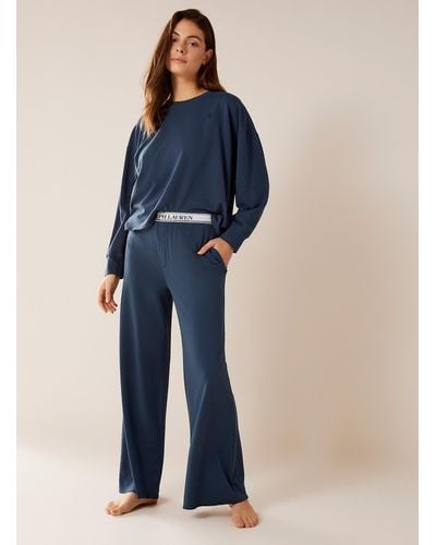 Polo Ralph Lauren Midnight Blue Terry Underside Pyjama Set