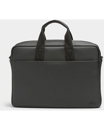 Lacoste Piqué Fabric Briefcase - Black