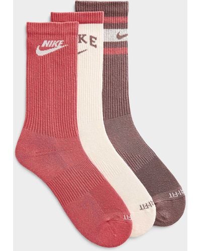Nike Everyday Plus Retro Pink Socks 3