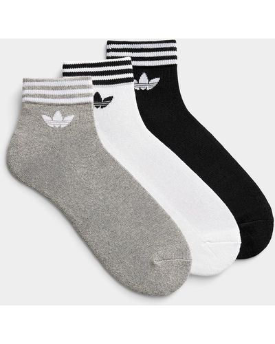 adidas Originals Striped Trim Ankle Socks 3 - White