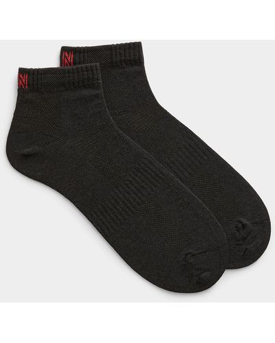 I.FIV5 Merino Hiking Socks Set Of 2 - Black