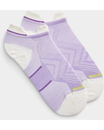 Smartwool Run Tab Ped Sock - Purple