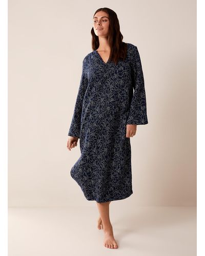 Miiyu Organic Cotton Gauze Nightgown - Blue