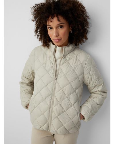 Part Two Olia Diamond Quilted Jacket - Grey
