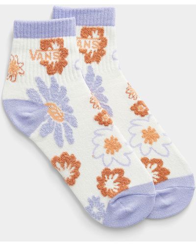 Vans Summer Blossom Ankle Sock - White