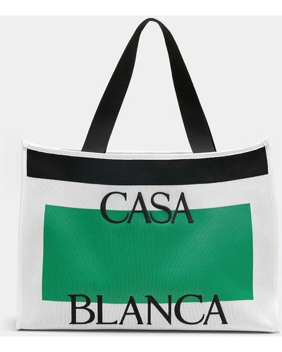 Casablancabrand Shopper Knit Bag - Green