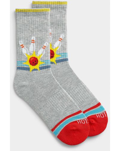 Hot Sox Bowling Sock - Gray