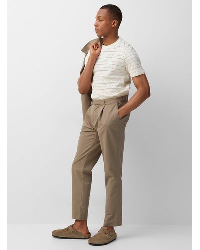 Matíníque Soft Pleated Pant Slim Fit - Brown