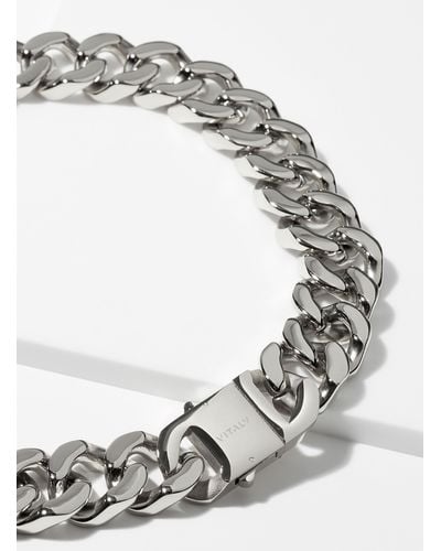 Vitaly Riot Chain Necklace - Grey