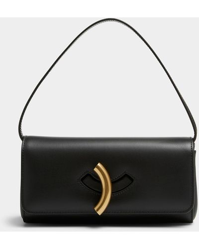 Little Liffner PEBBLE MINI BAG - Sac bandoulière - black/noir