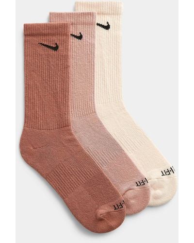 Nike Everyday Plus Colourful Socks Set Of 3 - Natural