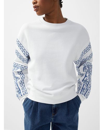 See By Chloé Blue Embroidery Sweatshirt - Gray