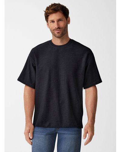 Jack & Jones Embossed Irregular Textured T - Black