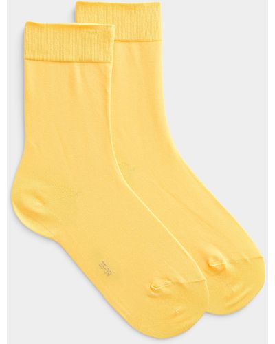 FALKE Cotton Touch Solid Sock - Yellow