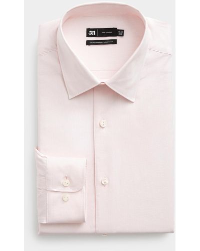 Le 31 Piqué Pastel Shirt Modern Fit - Pink