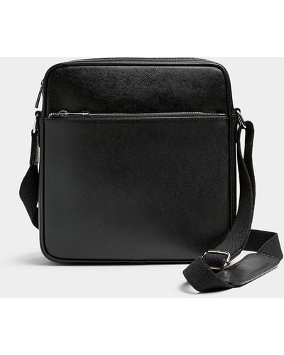 Le 31 Saffiano Square Shoulder Bag - Black