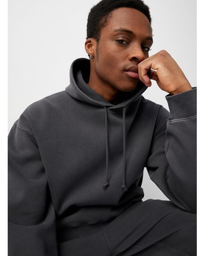 Le 31 Structured Jersey Hoodie - Black